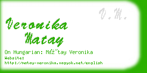 veronika matay business card